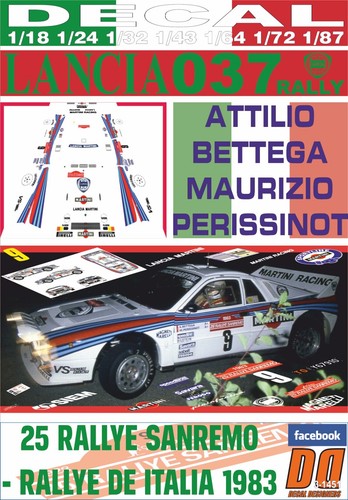 Decal lancia 037 rally - decal,