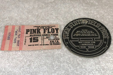 BIGLIETTO CONCERTO PINK FLOYD 1977 FIELD PASS ROGER WATER DAVID GILMOUR Ephemera US