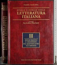 STORIA GENERALE DELLA LETTERATURA ITALIANA. VOL 3. BORSELLINO, PEDULLÀ. MOTTA.