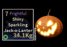 FISCH-Frightful Jack O' Lantern Jack-o-Blazer Roblox materiale canna 