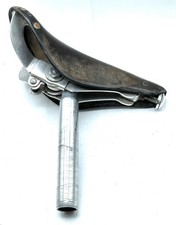 Ideale Duralumin TB90 sella ciclismo vintage con reggisella made in France