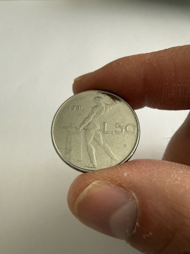 Moneta rara 50lire - da, anno
