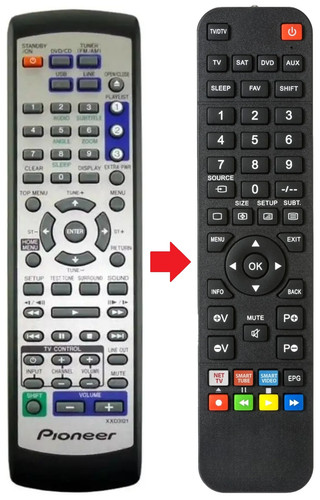 Telecomando adatto per - , pioneer