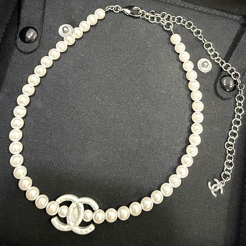 Collana chanel logo perle - collana,