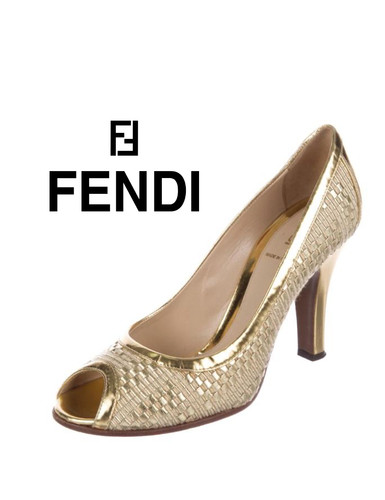 Fendi spuntata intreccio oro - fendi,