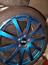 Cerchi in lega da 18 per Golf serie 7 tenuti bene colore blu 