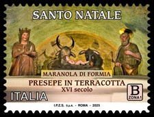 ITALIA 2025  Santo Natale - Presepe in Terracotta a Formia – FRANCOBOLLO SINGOLO