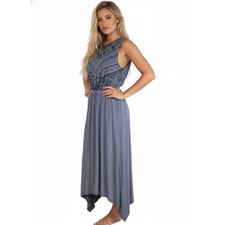 Maxi abito donna Knox rosa blu