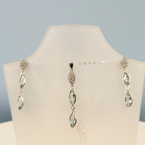 Set argento topazio - ,