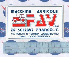 ADESIVO STICKER VINTAGE AUTOCOLLANT AUFKLEBER REGIONALE FAV MACCHINE AGRICOLE