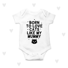 Love Cats Baby Bodysuit Mummy