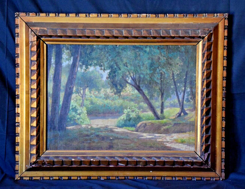Quadro vintage dipinto olio - quadro,