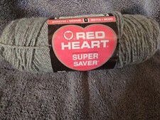 RED HEART SUPER SAVER 0400 Grey Heather 5 Oz NEW