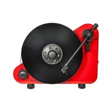 Pro-Ject VTE R Giradischi verticale ROSSO con braccio e testina Ortofon OM5E
