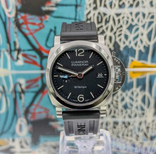 Panerai luminor gmt tempo - gmt, "bi