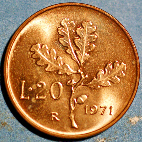 Italy lire 1971 - lire, km# 97