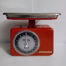 STUBE bilancia metallo 10 kg rosso modernariato made in West Germany '60/'70