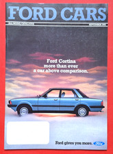 FORD CARS 1982 Brochure Fiesta XR2 Escort Capri Cortina Crociato Granada X Come Nuova