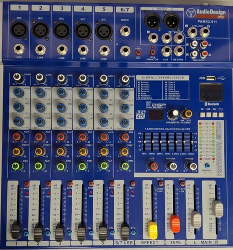 Audio design pamx2 511 mixer - audio,