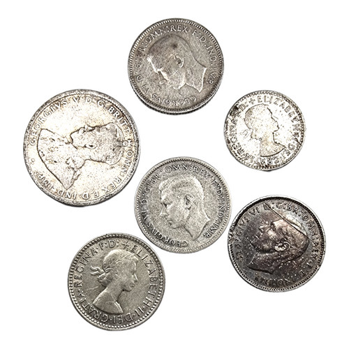 Australia lot monete argento - lot,
