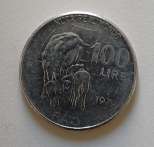 Moneta 100 lire fao 1979 - lire,