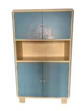 Credenza dispensa da cucina anni 50 lacca blu