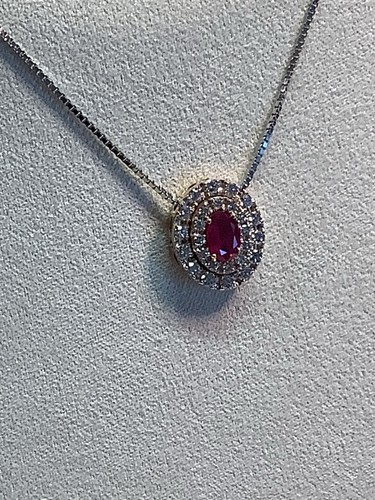 Collana rubino certificato igi - collana,
