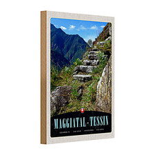 Targa in legno viaggio 20x30