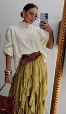 GONNA CON VOLANT ZARA DONNA
