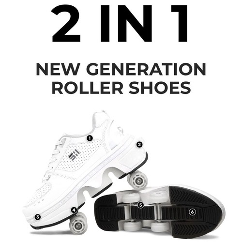 Scarpe rotelle retrattili - a,