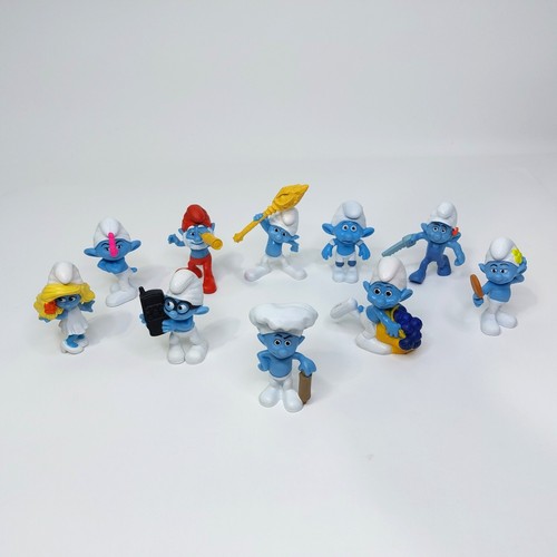 Lot set 10 smurfs 2011 - lot,