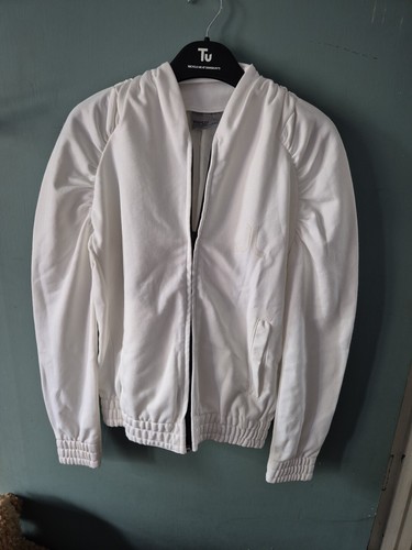 Giacca bianca con zip