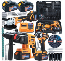 Mega Akku-Werkzeugset 3in1 21V Avvitatore Elettrico Trapano Pneumatico Macina