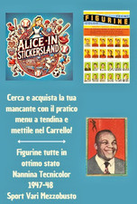 Figurina Nannina Tecnicolor 1947-48 a scelta Serie sport vari Mezzobusto