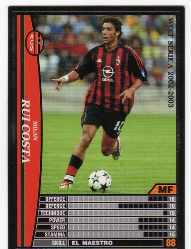 Figurina card wccf european - wccf,