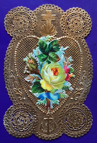 Quadro pizzo dorato da - in,