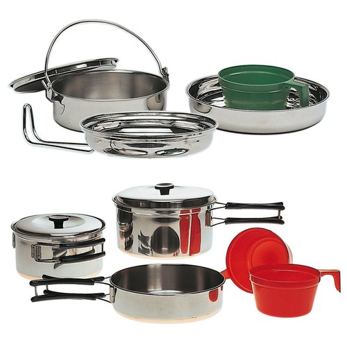 Campeggio stoviglie acciaio - stoviglie,
