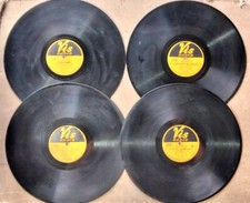4 DISCHI A 78 GIRI DI CLAUDIO VILLA PRIMI ANNI 50 USATI SENZA COPERTINE