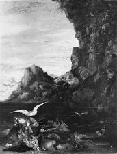 LA MORT de SAPHO - Gravure