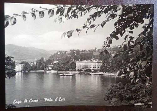 Cartolina lago como - di, villa