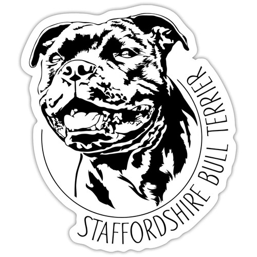 Adesivo sticker staffordshire - adesivo,