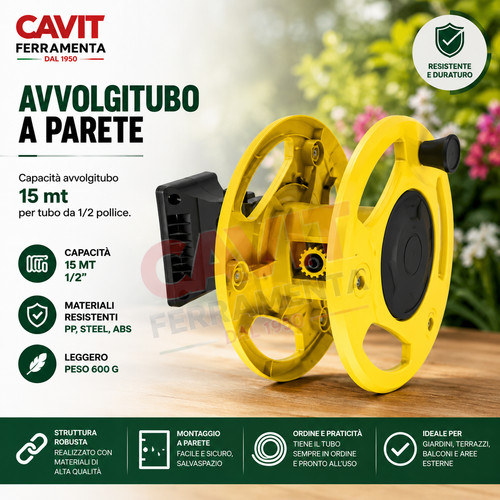 Avvolgitubo parete per 15 - parete,