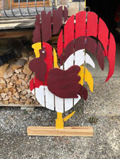 Gallo in legno di larice