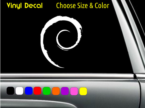 Adesivo debian spiral linux - debian,