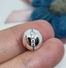 NUOVO Originale Pandora Argento Linea Scintillante Clip Charm S925 ALE 💕   