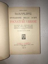 IDRAULICA_FOGNATURE URBANE_EPURAZIONE ACQUE_LIQUAMI_FANGHI_IMHOFF_IPPOLITO_1934
