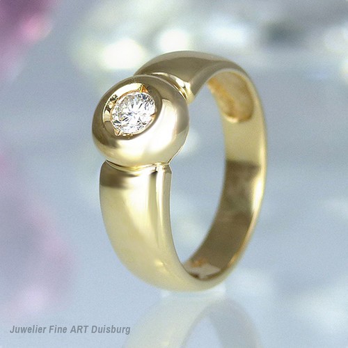 Anello 585 oro giallo con - in,