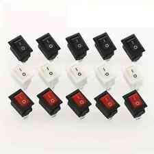 5 PZ INTERRUTTORE A BILANCIERE DA PANNELLO 125V - 250V  ON-OFF 2 PIN 21MM X 15MM