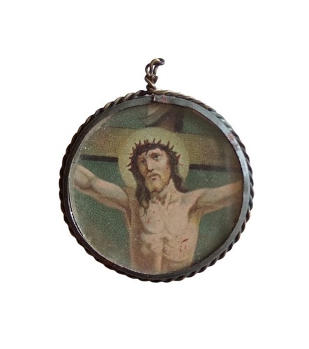 Medaglione antico cristo - *hh*,