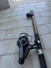 CANNA DA PESCA IN CARBONIO CON MULINELLO 525  BROWNING SPITFIRE 45 CON CUSTODIA